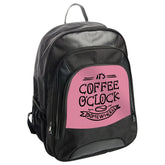 Coffee OClock Backpack, Funny Backpack, Coffee Lover, College Backpack, Travel Backpack, Work Backpack, Everyday Backpack - Tawshia